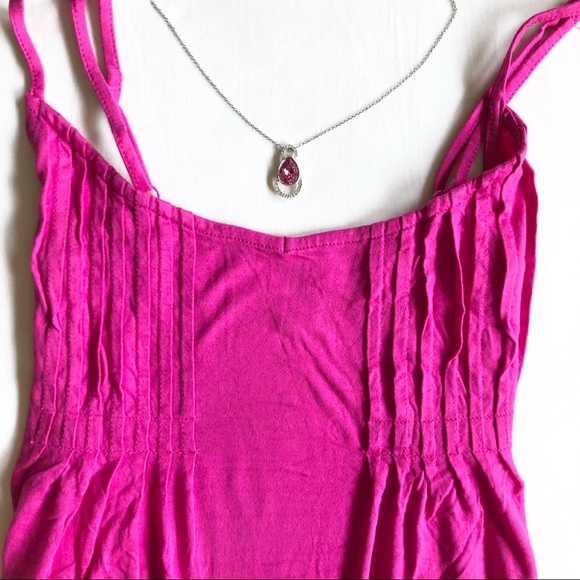 Old Navy Pink Adjustable Shoulder Strip Tank Top S - Picture 4 of 7